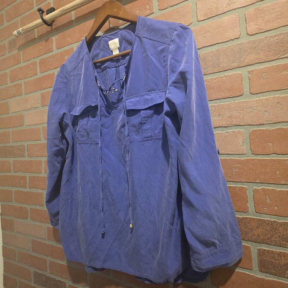 Chico's Purple Shirt Size 1. Sku 17